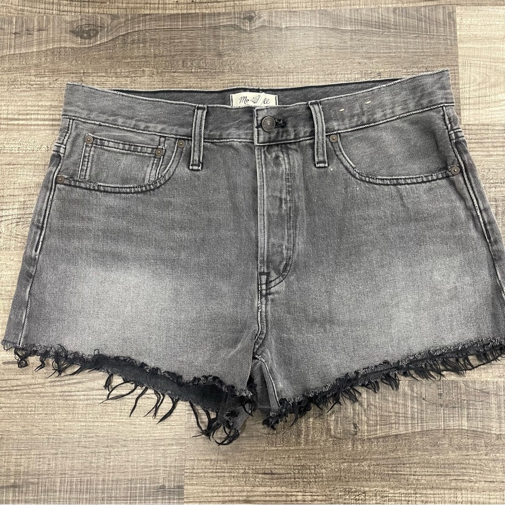 Madewell Charcoal Denim Shorts